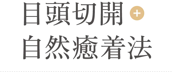 目頭切開+自然癒着法